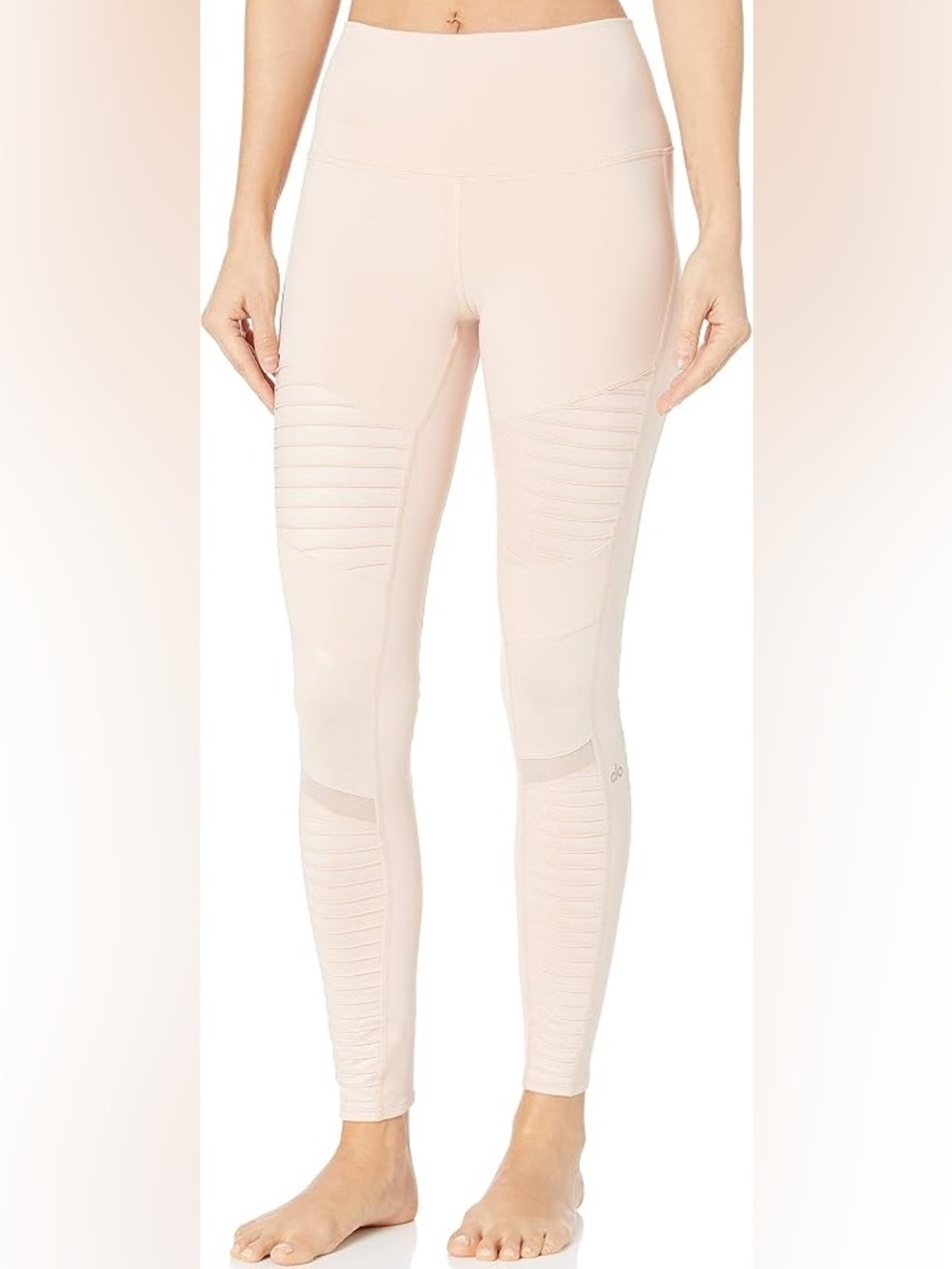 Alo Yoga Pale Pink Moto Leggings - XS